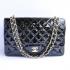 Chanel  Flap bags 47600 Black Enamel Medium Handbags