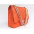 Chanel  Flap bags 1116 Orange Lambskin Ladies