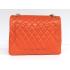 Chanel  Flap bags 1116 Orange Lambskin Ladies