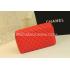 Chanel Calfskin Handbag  Flap Lattice Stripe Red