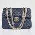 Chanel  Flap bags 1114 Blue Medium Ladies Bags Replica