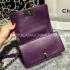 Chanel Handbag Le Boy Purple Lambskin