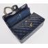 Chanel  Flap bags 1112 Blue Enamel Small Handbags