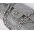 Chanel  Flap bags 1112 Grey Enamel Cross Body Bag Replica