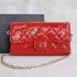 Chanel Wallet 37250 Red Enamel Ladies