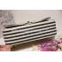 Quality Chanel  Flap Naval Stripe White Calfskin Handbag