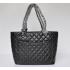 Cheap Chanel Cambon bags 9005 Black Lambskin Large Replica