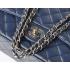 Replica Quality Chanel  Flap bags 28600 Blue Lambskin Cross Body Bag