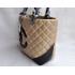 Chanel Cambon bags 25167 Khaki Lambskin Ladies Bag