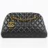 Chanel Bowling Bags 49853 Black Lambskin Ladies Bag Replica