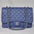 Chanel Flap Bags 28600 Blue Cross Body Bag Ladies HM11290