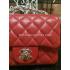 Chanel Handbag Red Snakeskin Totes