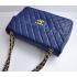 Chanel  Flap bags 46558 Blue Medium Ladies Handbag Replica