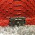 Chanel Red Snakeskin Le Boy Cross Body Bag