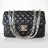 Chanel  Flap bags 48220 Black Medium HandBags