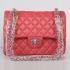 Replica Chanel  Flap bags 01112 Pink Lambskin Cross Body Bag