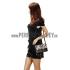 Chloe Faye Small Bag Black and Python Pattern Replica