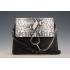 Chloe Faye Python Flap Black Shoulder Bag