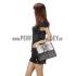 Chloe Faye Python Flap Black Shoulder Bag