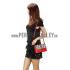 Chloe Faye Small Bag Red and Python Pattern Replica