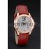 Chopard Red Leather Bracelet Watch 80276