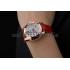 Chopard Red Leather Bracelet Watch 80276