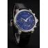 Chopard L.U.C 8HF Power Control Blue Dial Black Leather Bracelet 1454004