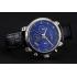 Chopard L.U.C 8HF Power Control Blue Dial Black Leather Bracelet 1454004