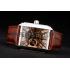 Emporio Armani Meccanico Brown Leather Strap Open Dial 98255