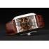 Emporio Armani Meccanico Brown Leather Strap Open Dial 98255