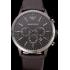 Emporio Armani  Chronograph Brown Dial Silver Case Brown Leather Bracelet  622341