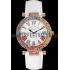 Franck Muller Double Mistery 4 Saisons White Dial Rose Gold Case White Leather Strap