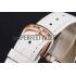 Franck Muller Double Mistery 4 Saisons White Dial Rose Gold Case White Leather Strap