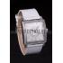 Franck Muller Master Square Diamond Encrusted Stainless Steel Bezel White Croco Bracelet 80284