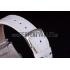 Franck Muller Master Square Diamond Encrusted Stainless Steel Bezel White Croco Bracelet 80284