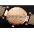 Franck Muller Double Mistery Ronde Black Dial Rose Gold Case Brown Leather Strap