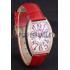 Franck Muller Casablanca Red Croco Leather Band Crystal Encrusted Bezel  621647