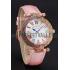 Cheap Franck Muller Double Mistery 4 Saisons White Dial Rose Gold Case Light Pink Leather Strap