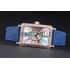 Replica Franck Muller Long Island  White Dial Diamonds Case Blue Leather Band  622376