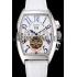 Franck Muller Casablanca White Croco Leather Strap White Dial 80281