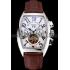 Franck Muller Casablanca White Dial Red Accent Number Tourbillon 41958