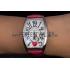 Franck Muller Heart Pink Leather Band  621586