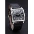 Replica Franck Muller Master Square Black Dial Silver Case Black Leather Band  622353