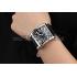 Replica Franck Muller Master Square Black Dial Silver Case Black Leather Band  622353