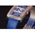 Franck Muller Infinity Diamond Encrusted Rose Gold Bezel Blue Croco Bracelet 80277