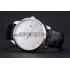 Swiss Girard-Perregaux 1966 White Dial Silver Case Black Leather Strap