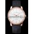 Swiss Girard-Perregaux 1966 White Dial Gold Diamond Case Black Leather Strap