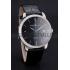 Swiss Girard-Perregaux 1966 Black Dial Silver Diamond Case Black Leather Strap