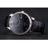 Swiss Girard-Perregaux 1966 Black Dial Silver Diamond Case Black Leather Strap