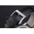 Swiss Girard-Perregaux 1966 Black Dial Silver Diamond Case Black Leather Strap